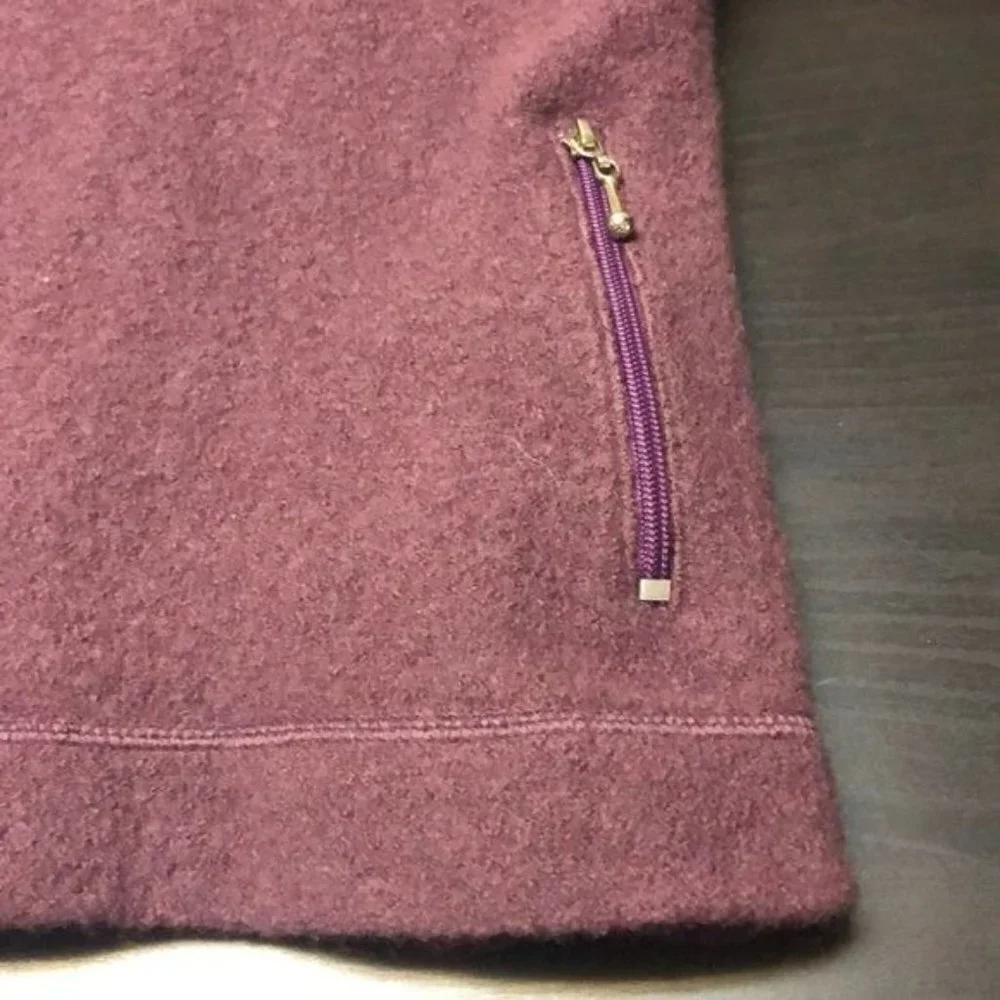 Vintage Zink Woman’s Small‎ Wool Purple Jacket Inuit Eskimo Cardigan
